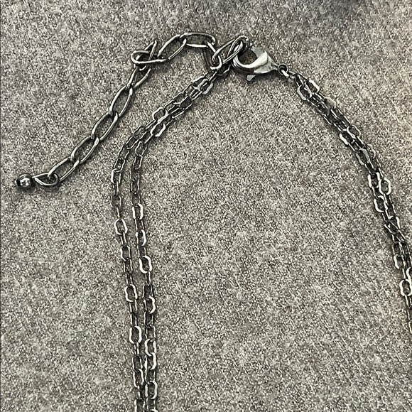 🌻3/$15 Faceted Dangle Glass Bead 2 Strand Necklace & Earring Set. - Picture 3 of 5